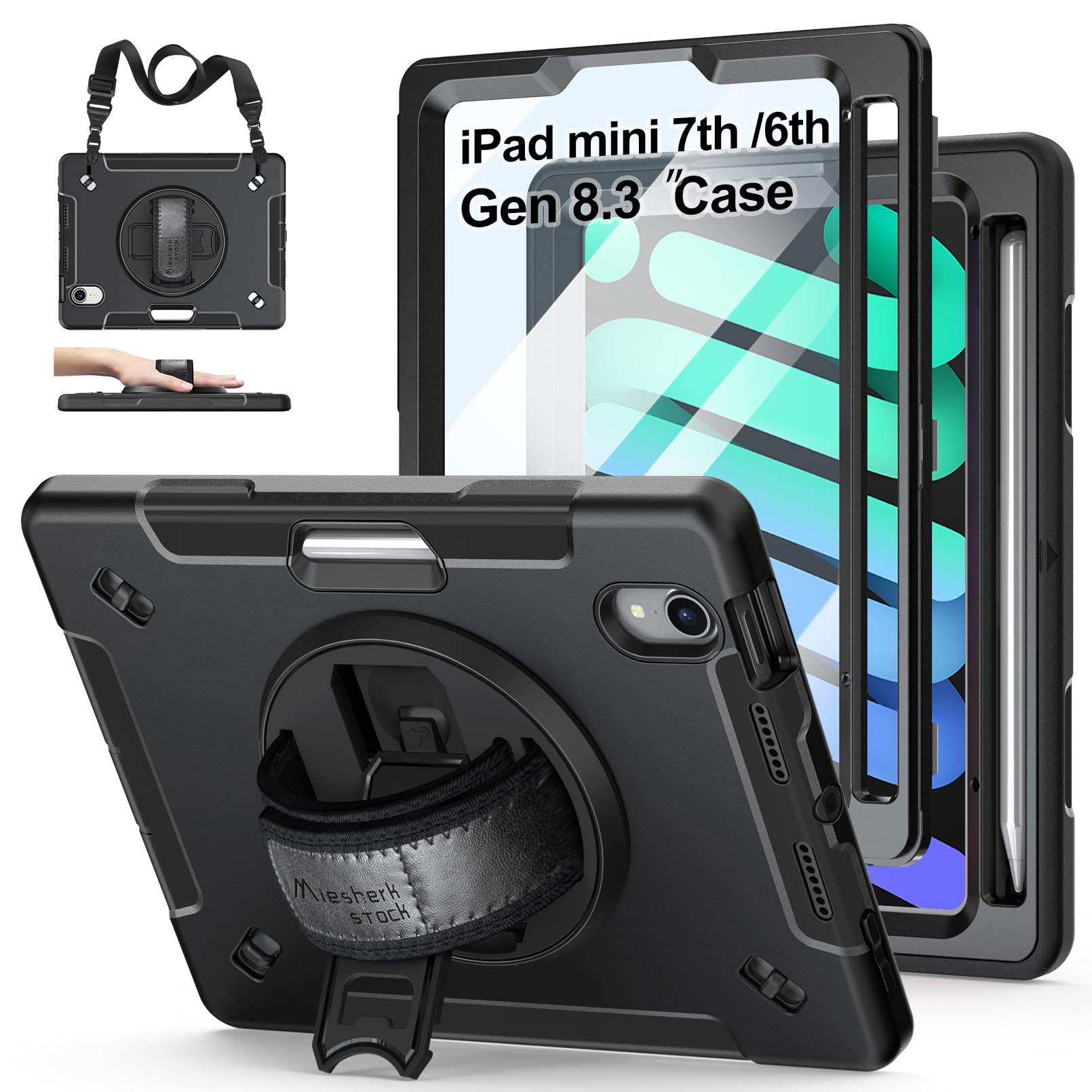 Amazon.co.jp: iPad Mini 6 2021用ケース ミリタリーグレード 耐衝撃